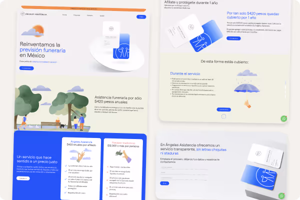 mockup sitio web