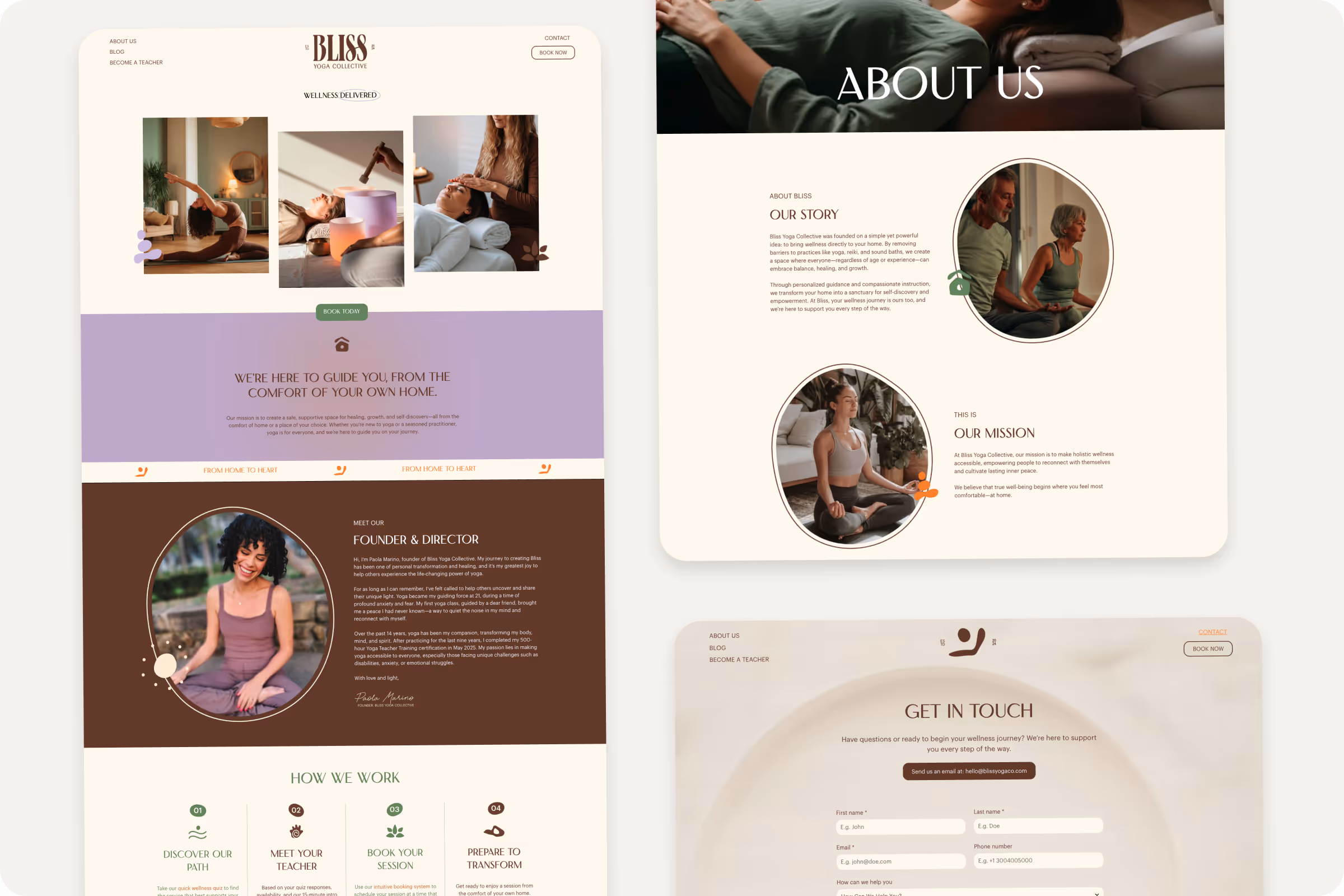 Bliss Yoga Collective, desarrollo web