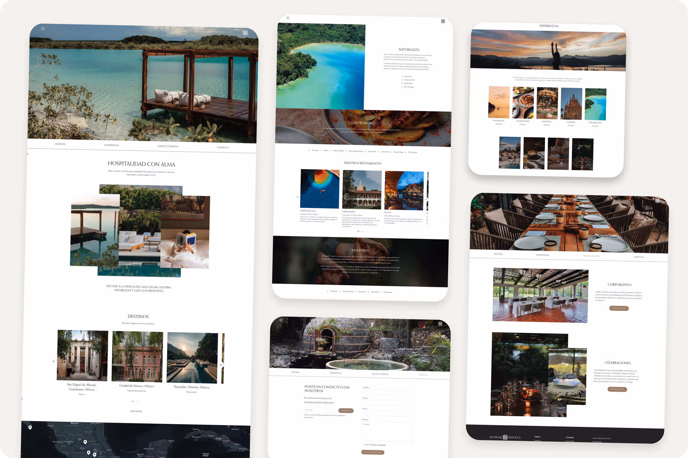 Hamak Hotels Página web