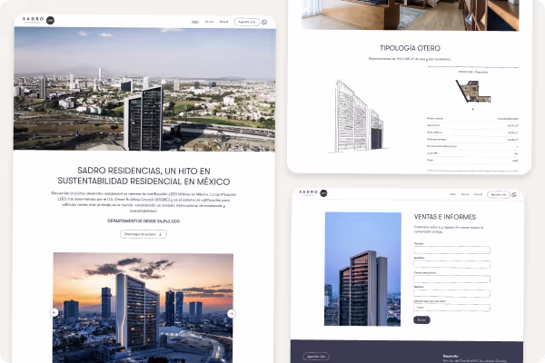 mockup sitio web