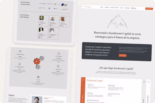 mockup sitio web